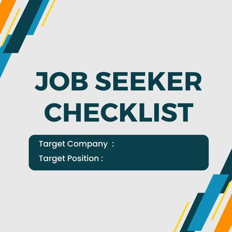 Highlight image 1 for FREE Template for Job Seeker Checklist