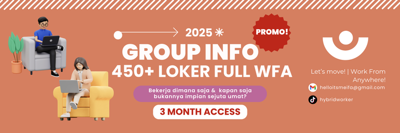 Highlight image for 💬 [TODAY PROMO!!] GROUP LOKER WFA WFH 3 BULAN AGAR BISA WORK-LIFE BALANCE 