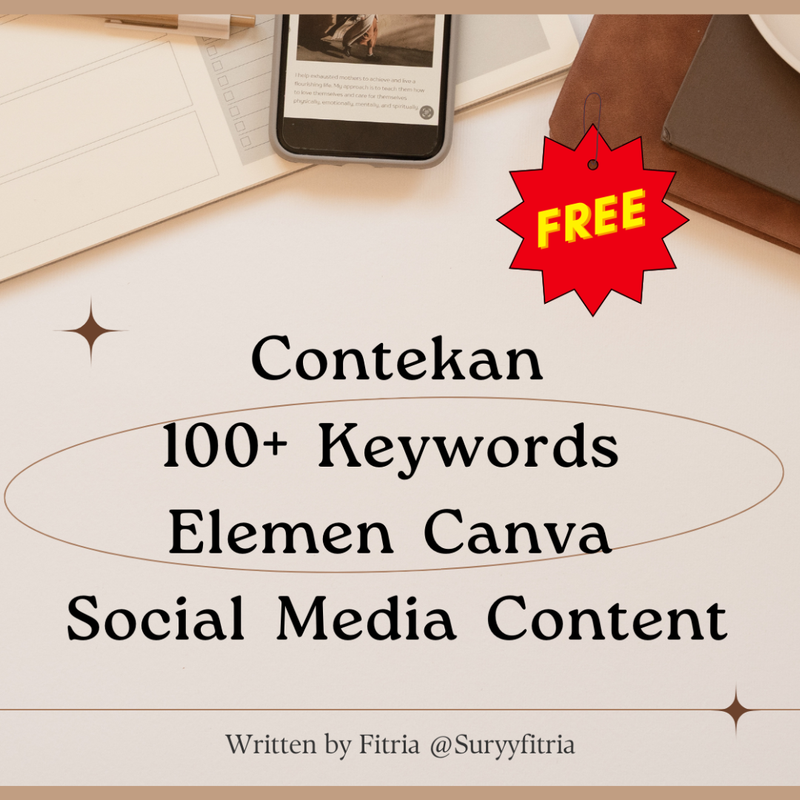 Highlight image for Contekan 100+ Keywords Elemen Canva untuk Social Media Content