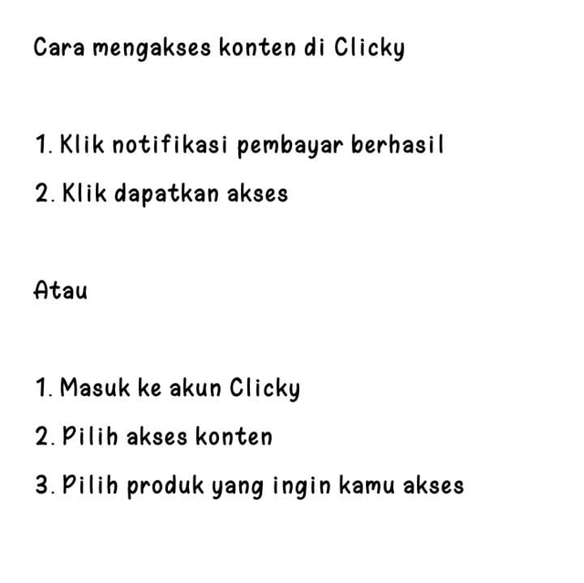 Cara Akses Produk yang Telah Dibeli