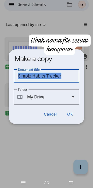 Image 3 for Cara Menggunakan Habits Tracker di Google Spreedsheet 📈