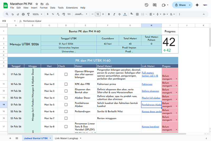 Image 0 for Tampilan Bantai PK dan PM H-60