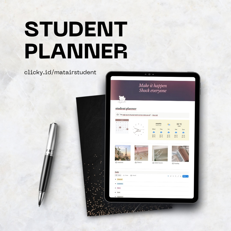 Highlight image for Student Planner: Academic, Finance, Habits Tracker and Reading Tracker