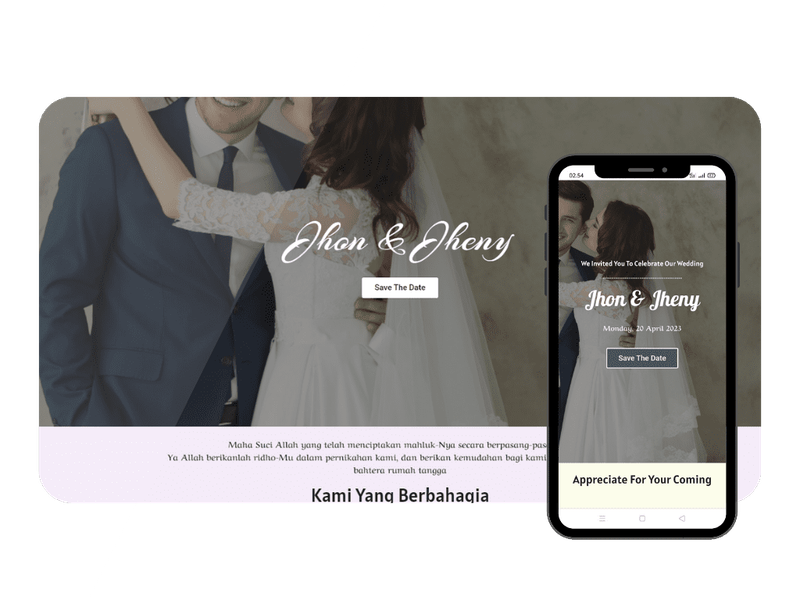 Highlight image for FREE WEDDING INVITATION TEMPLATE (WEB & Video PPT)