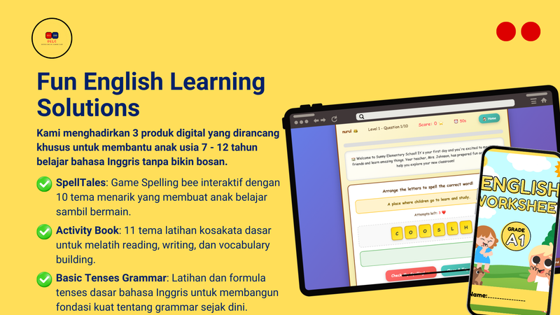 ✅ Solusi: Paket Bundling Fun English Learning Kit