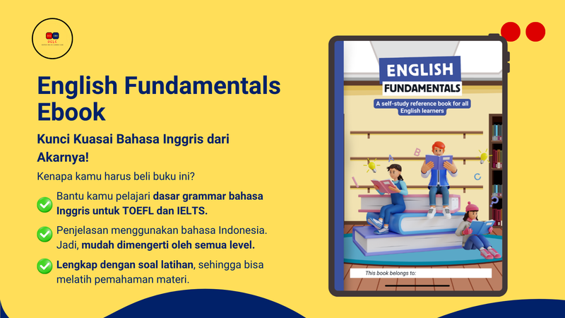 Highlight image for English Fundamentals Ebook: Kuasai Grammar Dasar untuk TOEFL & IELTS