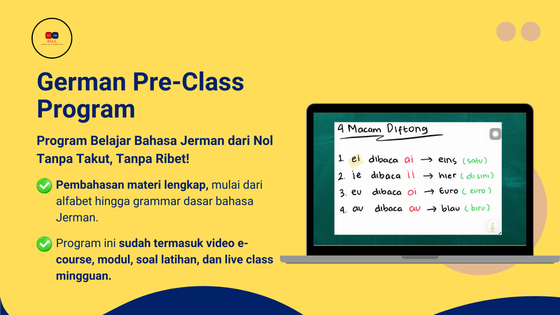 Highlight image for Kelas Online Bahasa Jerman Khusus Pemula 🇩🇪