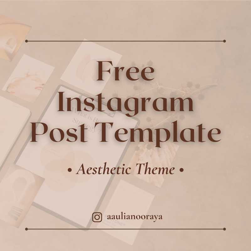 Highlight image for Free Instagram Post Template - Aesthetic Theme