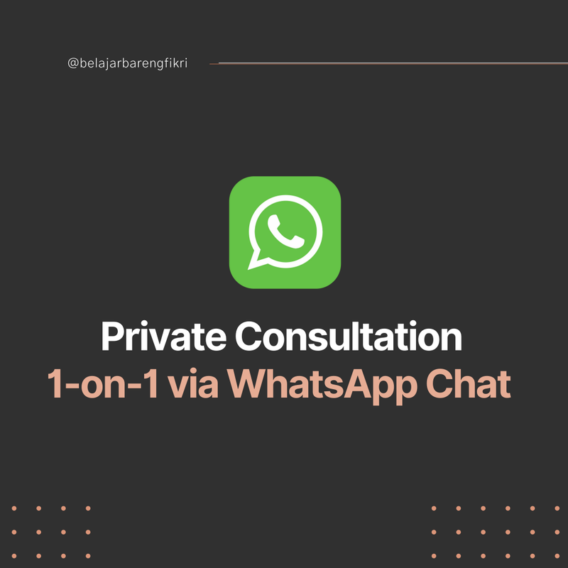 Highlight image for [FREE] Private Consultation via WhastApp Chat 📲