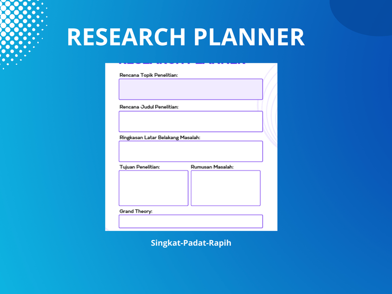 Highlight image for FREE Research Planner