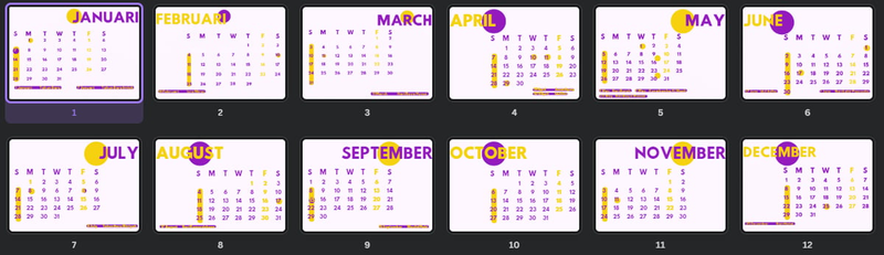 Highlight image for FREE Template Printable Calendar 2024