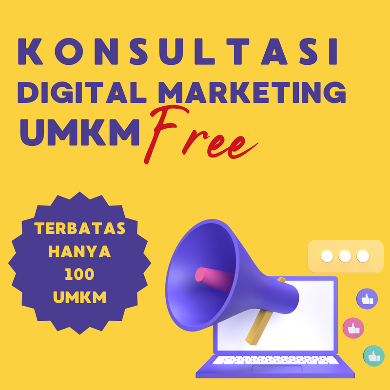 Highlight image for Konsultasi Digital Marketing for UMKM (TERBATAS 100 UMKM)