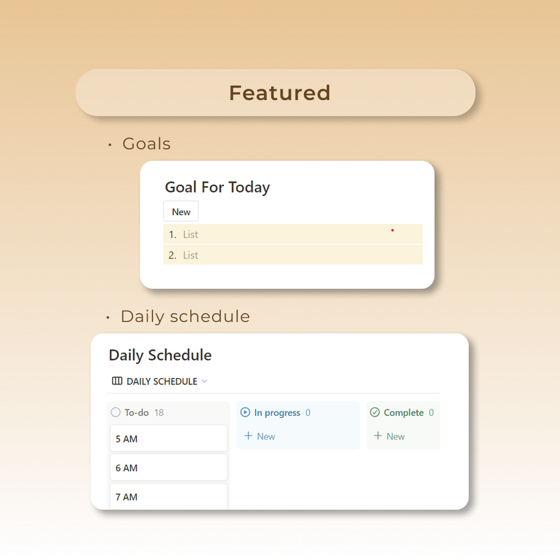 Highlight image for [Free] Template Daily Planner (Notion)