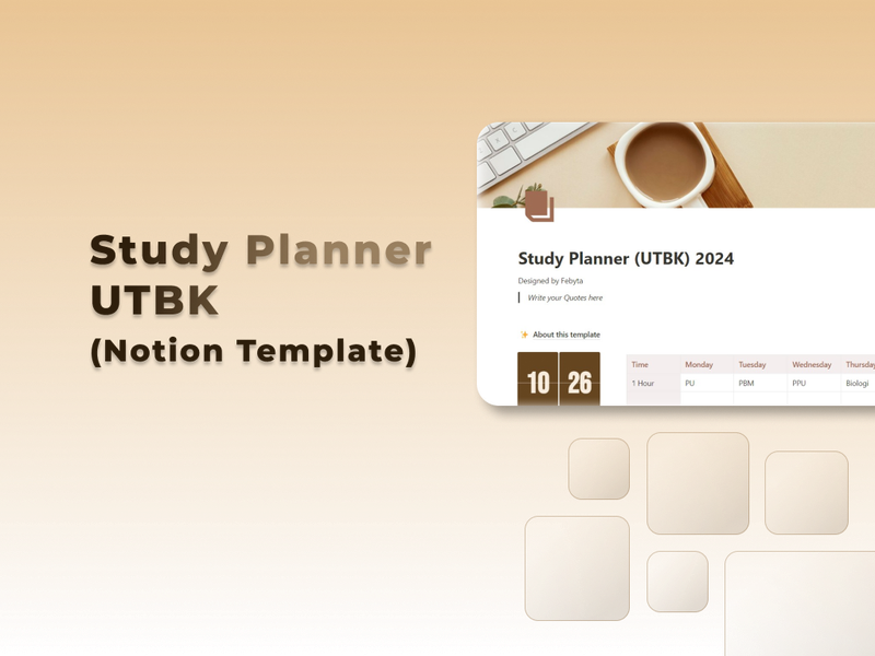 Study Planner (UTBK) [Notion Template]