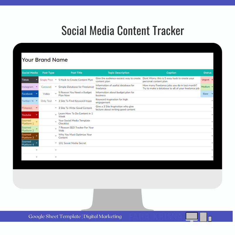 Highlight image for Social Media Content Tracker