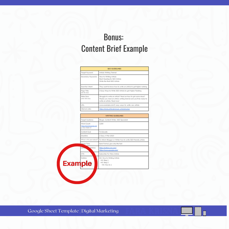 Highlight image for SEO Content Brief