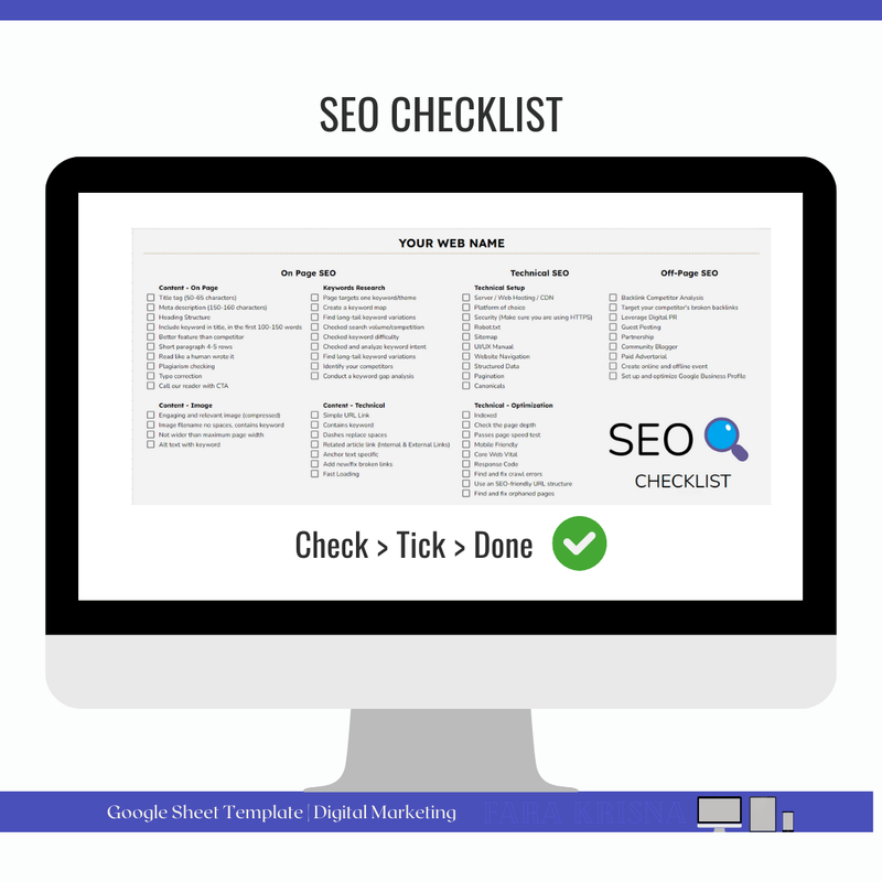 Highlight image for SEO Checklist