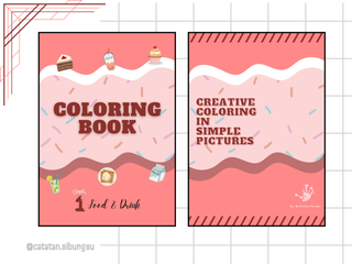 image for Printable Coloring Book Chapter 1 - Food And Drink (PDF) button
