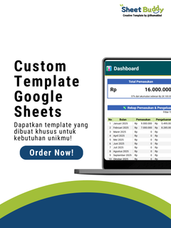 image for Custom Order Template Google Sheet button