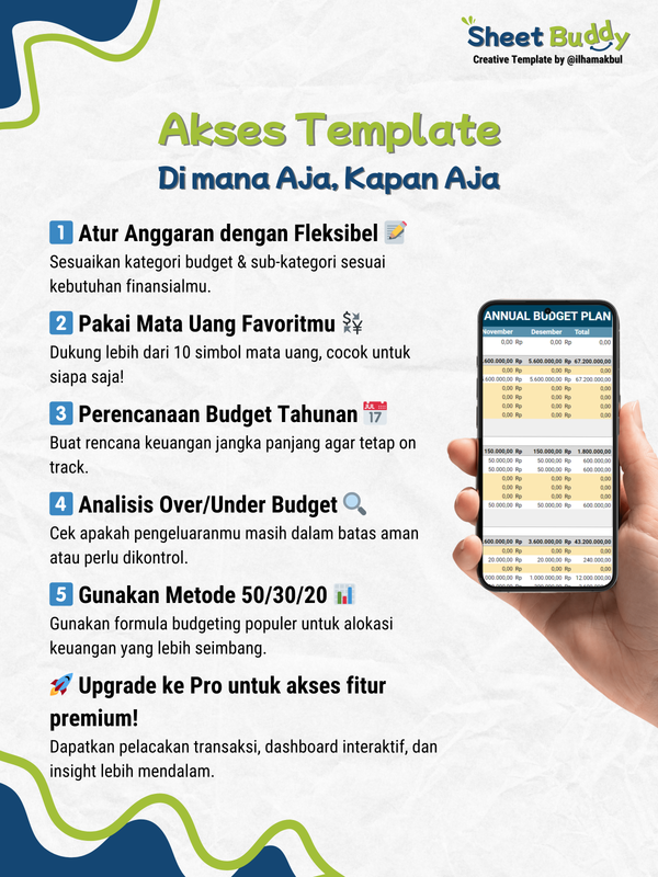 Highlight image for [FREE] Financial Planner Template (Google Sheet / Spreadsheet not Excel)