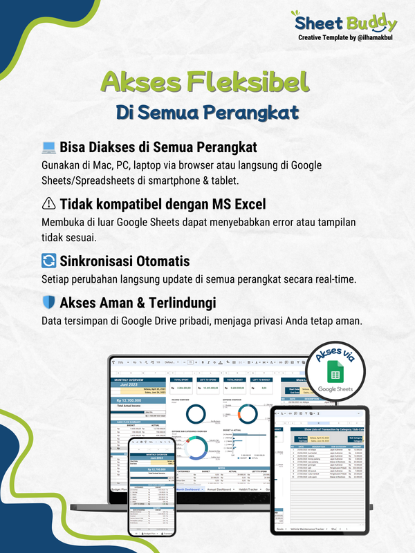Highlight image for 🧮 Financial Planner Pro Template (Google Sheet / Spreadsheet not Excel)