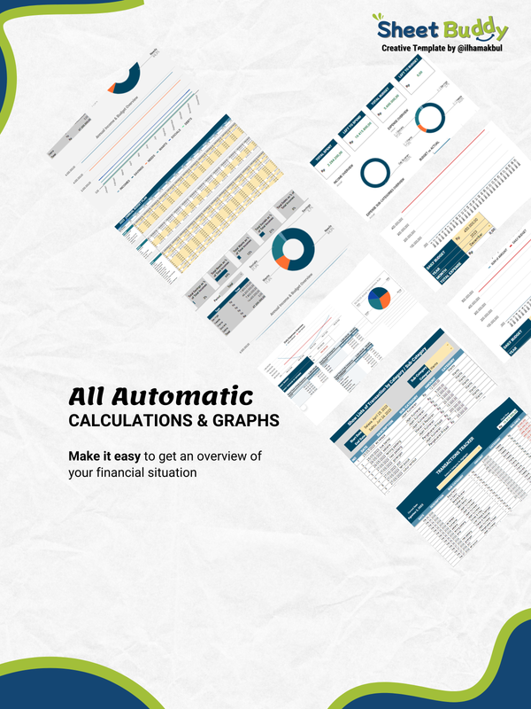 Highlight image for 🧮 Financial Planner Pro Template (Google Sheet / Spreadsheet not Excel)