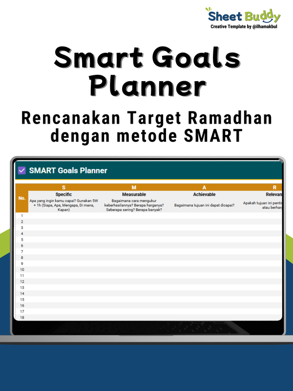 Highlight image for 🌙 The Ultimate Ramadhan Planner Template - Raih Target Spiritual & Finansialmu (Google Sheet / Spreadsheet not Excel)