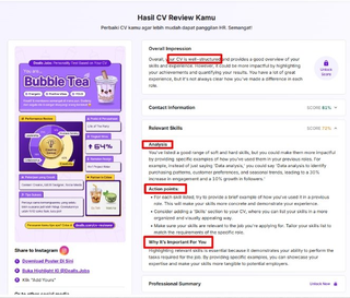 image for CV Reviewer seharga ayam geprek! button