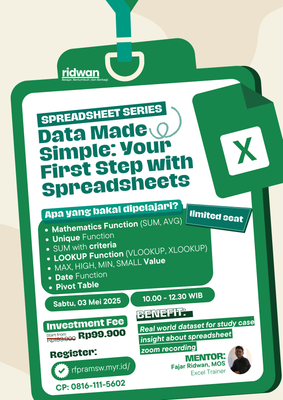 image for [Spreadsheet Series] Data Made Simple: Your First Step with Spreadsheets button