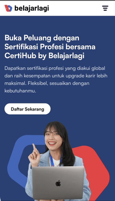 image for Langkah Besar CV dengan Sertifikasi button