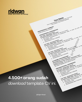 image for [FREE] Template CV ATS by Ridwan 🔥 button