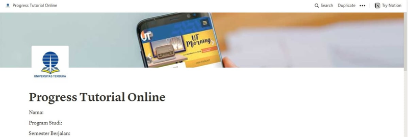 Highlight image for Template Tutorial Online buat anak UT