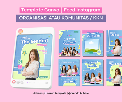 image for [Only 35K] Design IG Feed Organisasi | Template Canva | CHEERUP button