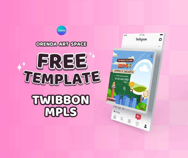Highlight image for [FREE] Desain Twibbon MPLS Canva Template 