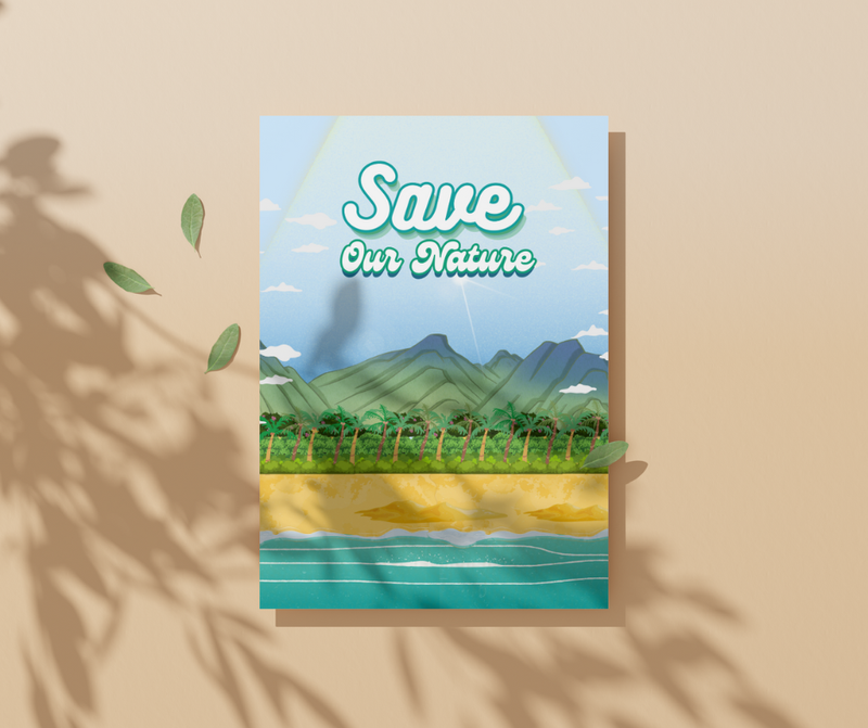 Highlight image for [FREE] Design Beach and Mountain Poster 