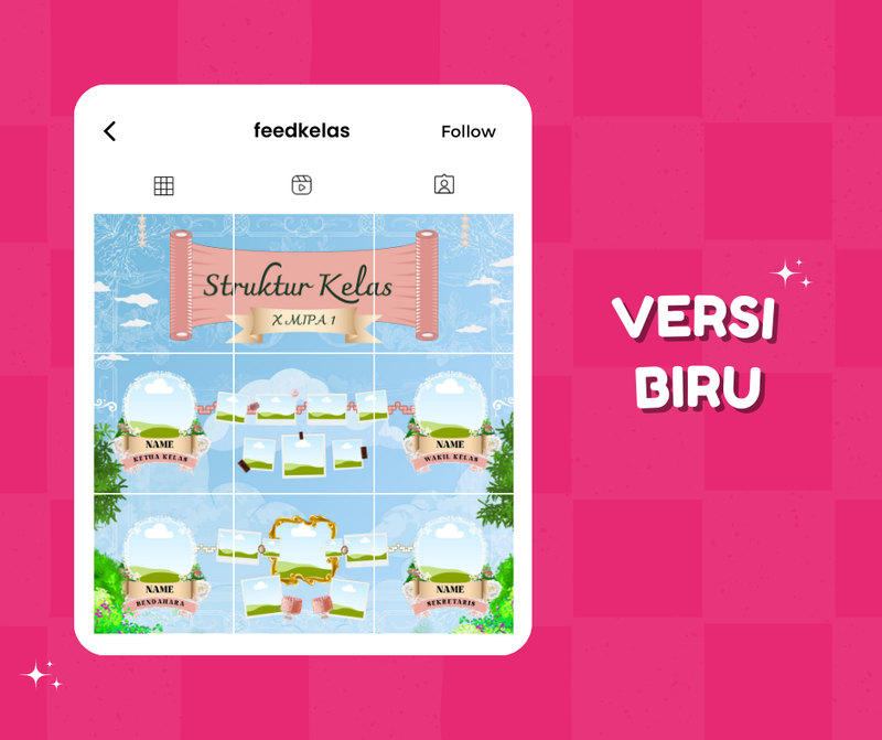 Highlight image for [FREE] Template Design Instagram Feed Kelas Canva (9 Postingan)