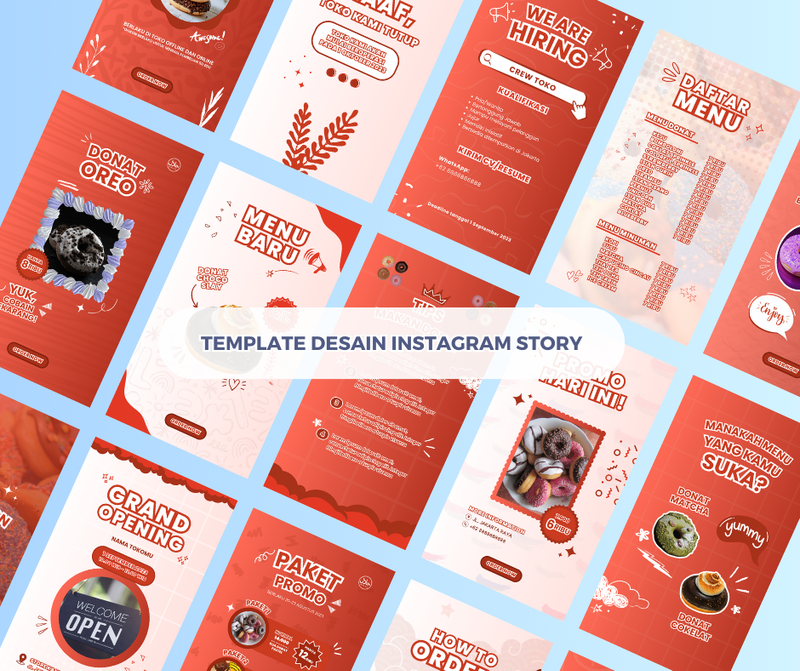 Highlight image 6 for Paket Template Desain IG Post dan Story Untuk Promosi Bisnis dan Usaha