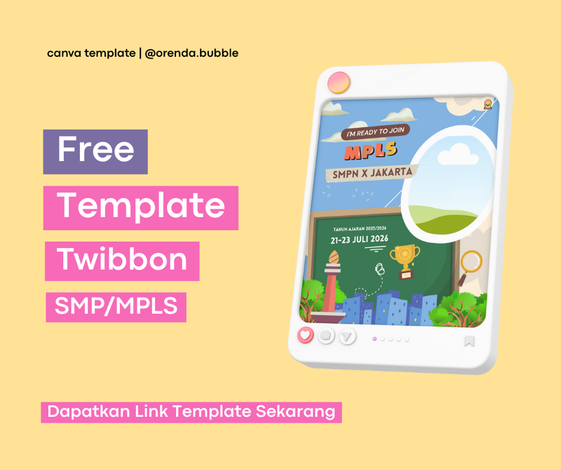 Highlight image for [FREE] Desain Twibbon MPLS Canva Template | TEMPLATE DESIGN CANVA