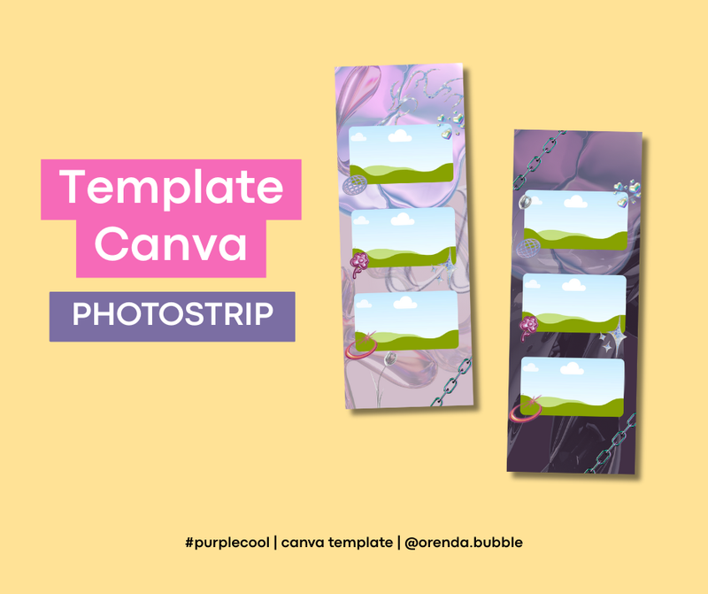 Highlight image 1 for [FREE] Design Photo Strip Template Canva  | Editable & Aesthetic