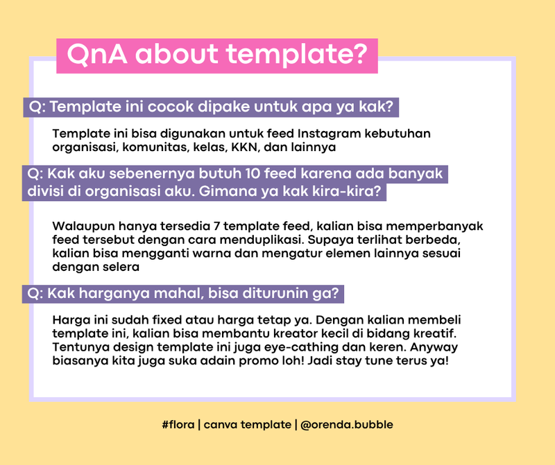 Highlight image 4 for Template Feed Instagram Struktur Organisasi & KKN | Template Canva Aesthetic | #FLORA EDITION