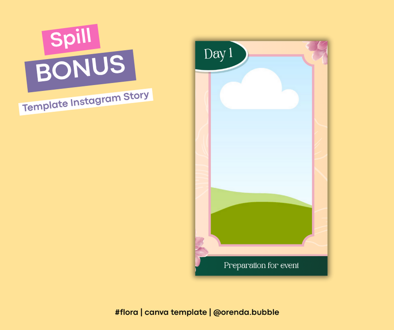 Highlight image 6 for Template Feed Instagram Struktur Organisasi & KKN | Template Canva Aesthetic | #FLORA EDITION