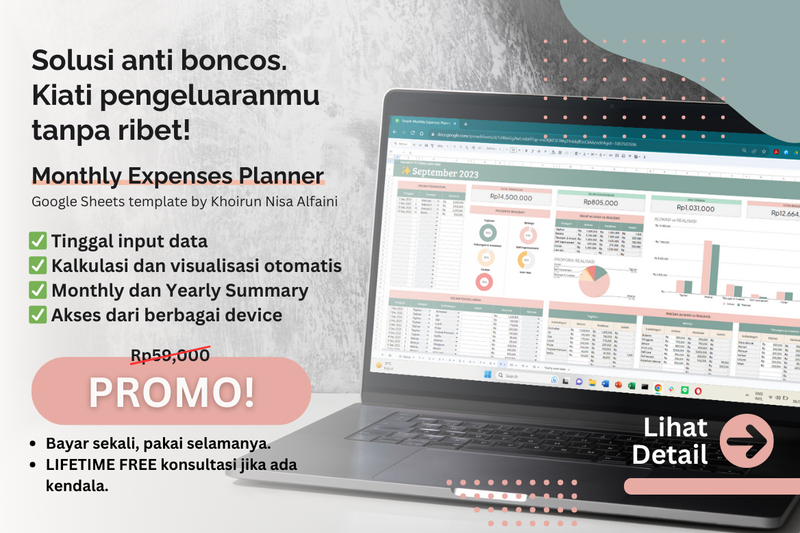 Highlight image for [75% OFF] Monthly Expenses Planner