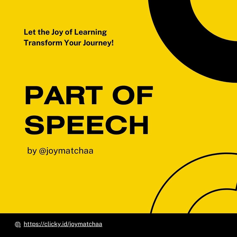Highlight image for Let's Learn English With Joy! - Part of Speech