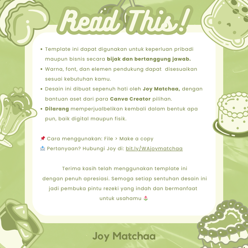 Highlight image 2 for Matchaa Cake Template QR Payment