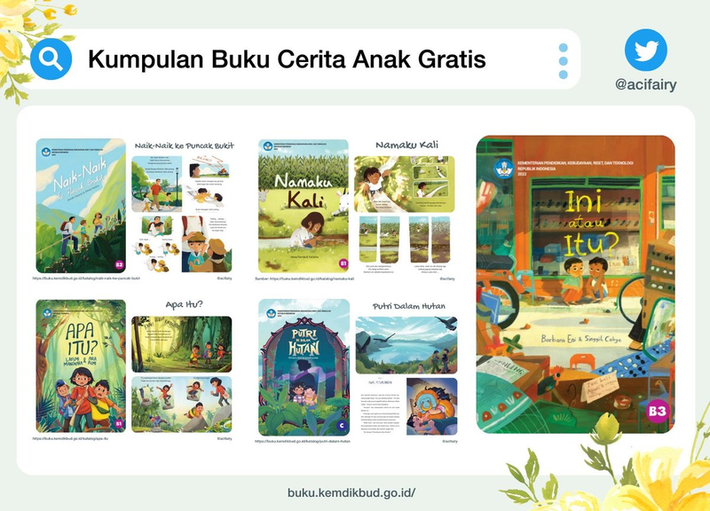 FREE E-Book Kumpulan Buku Anak Bergambar Kemendikbud