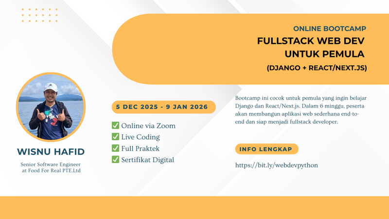 Fullstack Web Dev Python + React/Next.js