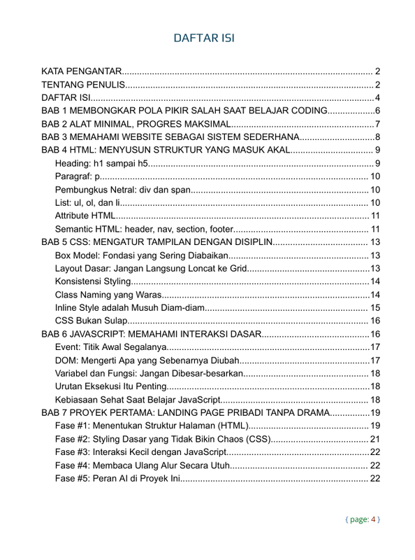 Image 0 for Daftar Isi & Kata Pengantar
