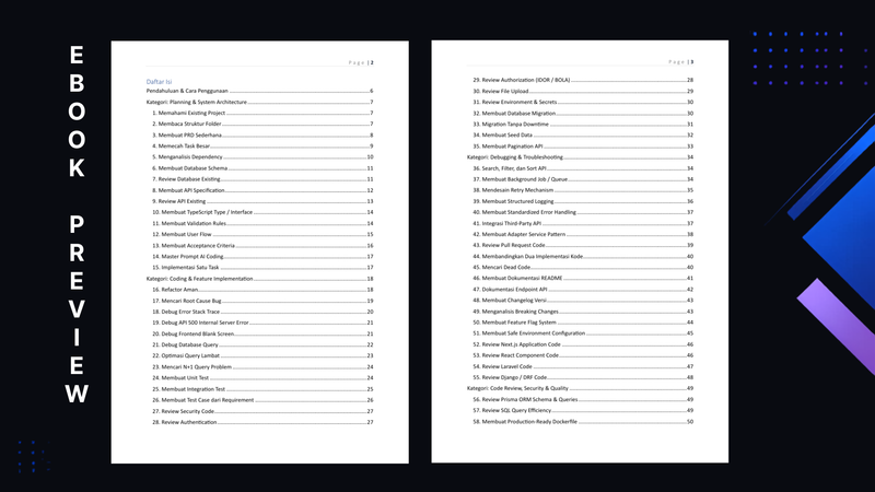 Image 1 for Daftar Isi & Sample Ebook