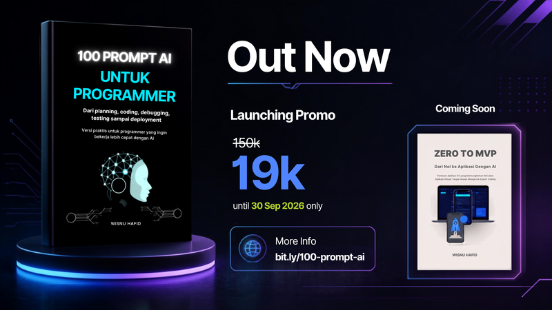 Image 0 for [ NEW RELEASE ] Ebook 100 Prompt AI untuk Programmer