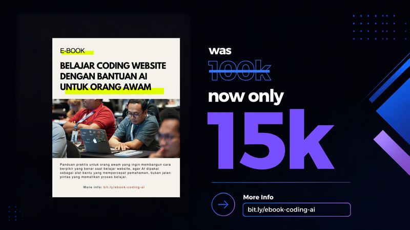 Highlight image for Ebook Belajar Coding dengan AI Untuk Orang Awam